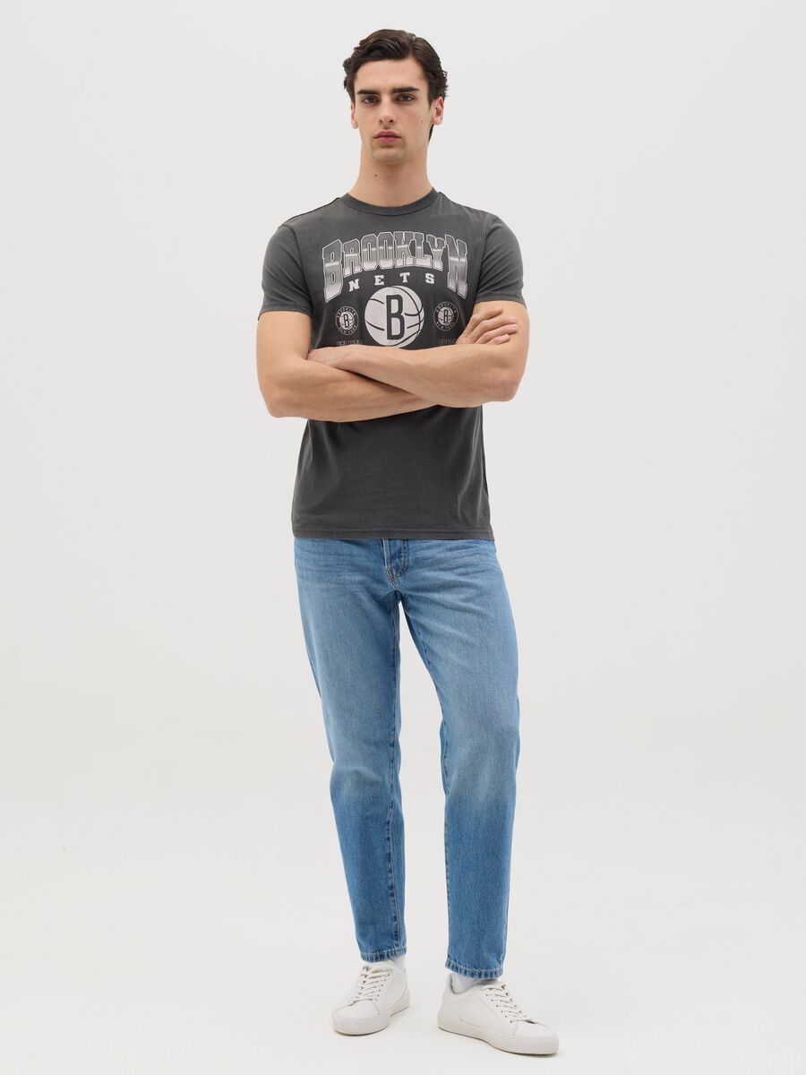 Grey NBA Los Angeles Lakers T-shirt_1