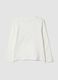 T-shirt bianca in cotone elasticizzato con stampa hello kitty per bambina_1