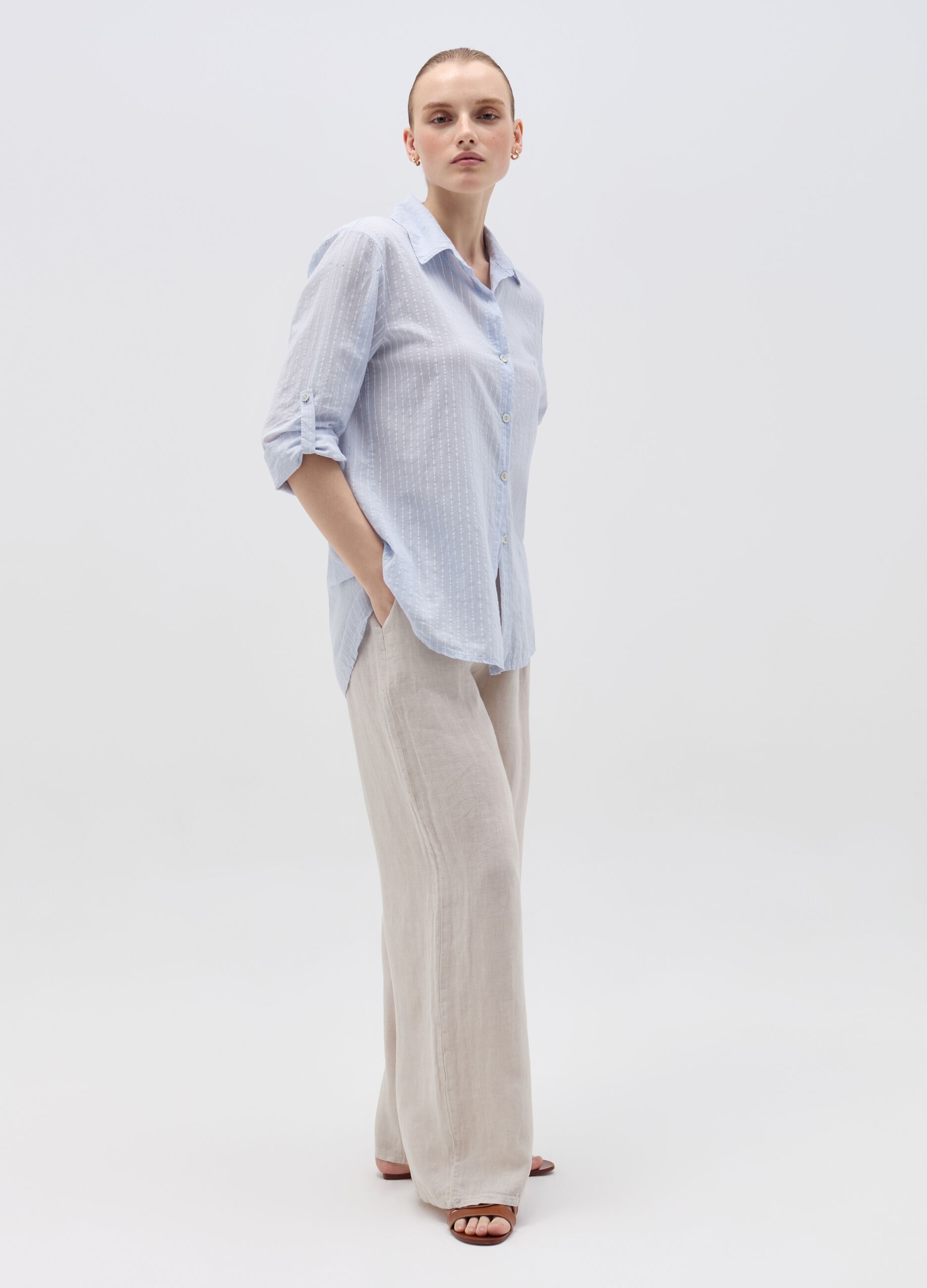Ovs Camicia in cotone a righe