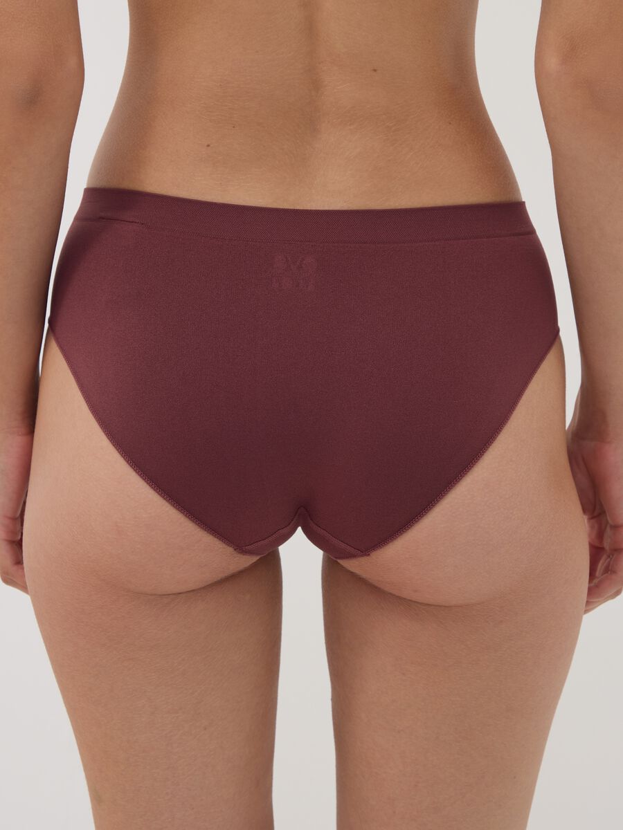 Slip marroni in microfibra elasticizzata_2