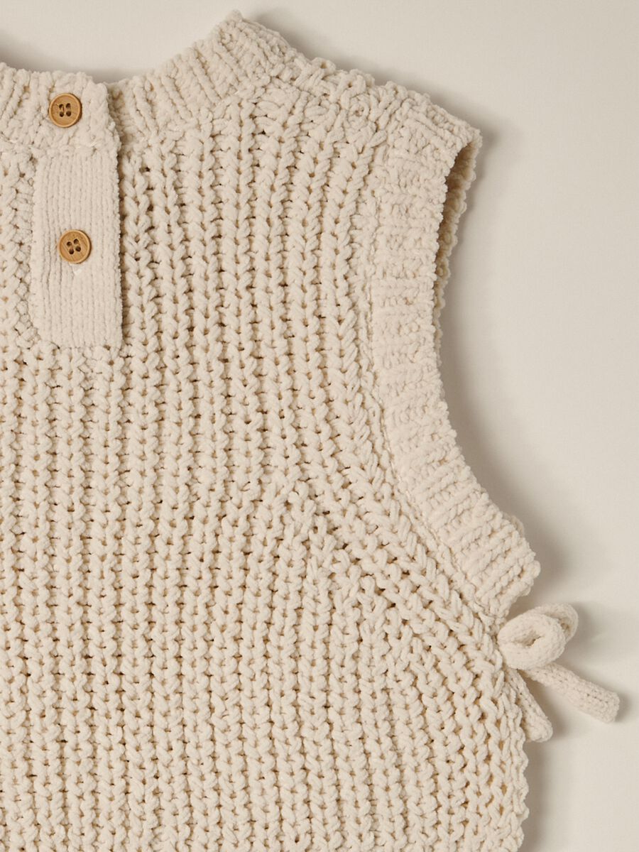 Gilet tricot in ciniglia IANA neonata_2