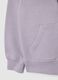Girl's purple cotton hoodie regular fit with zip and hood_3