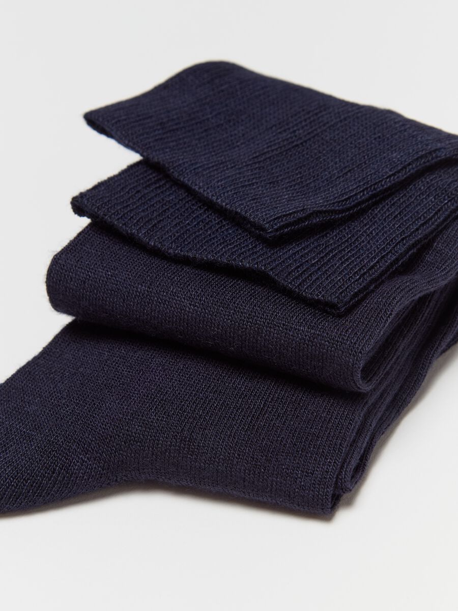 Two-pair pack long socks in bamboo viscose_1