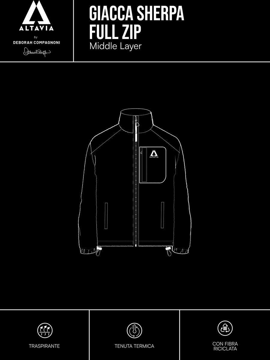 Altavia by Deborah Compagnoni full-zip sherpa jacket_2