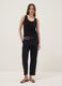 Black stretch viscose tank top_1