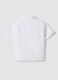 White linen-cotton blend boys' shirt regular fit_1