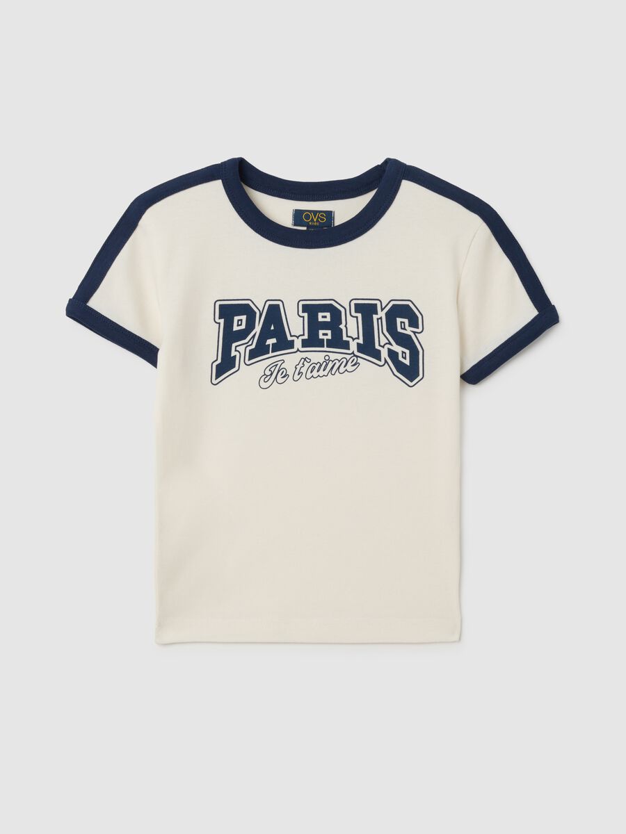 Girls' Multicolour Pure Cotton Fitted T-Shirt_3
