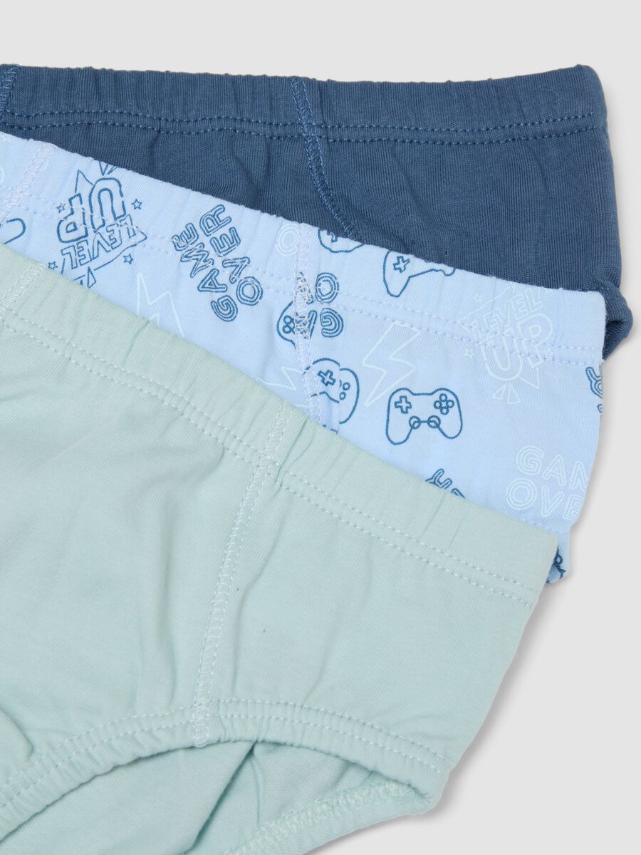 Seven-pack of multicolour videogame-themed briefs in pure organic cotton_2