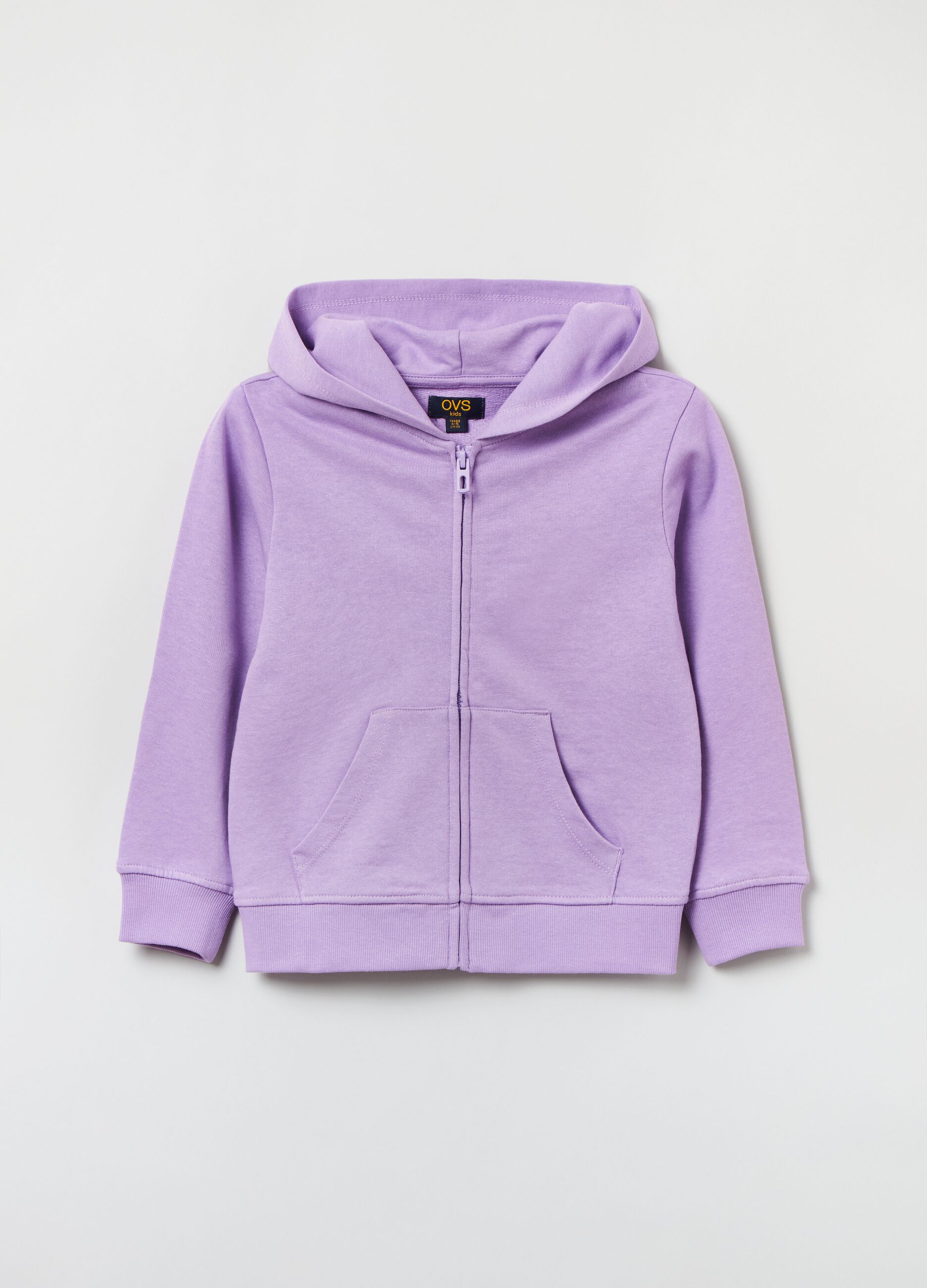 Full-zip in French Terry con cappuccio_0