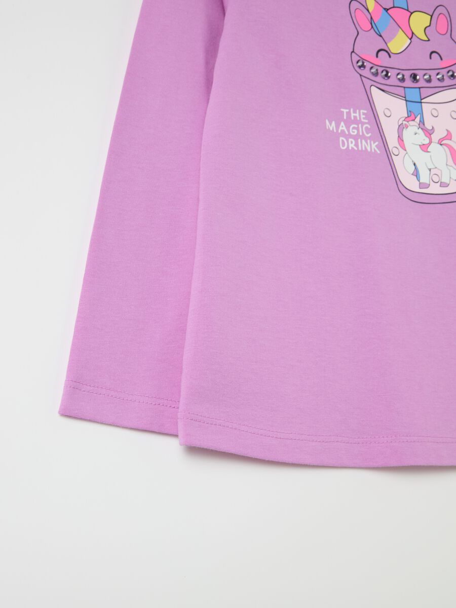 Long-sleeved T-shirt with unicorn print_3
