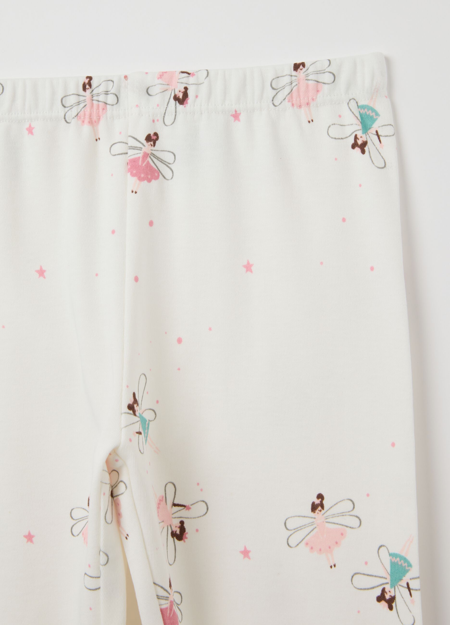 Girls' pink cotton pyjamas