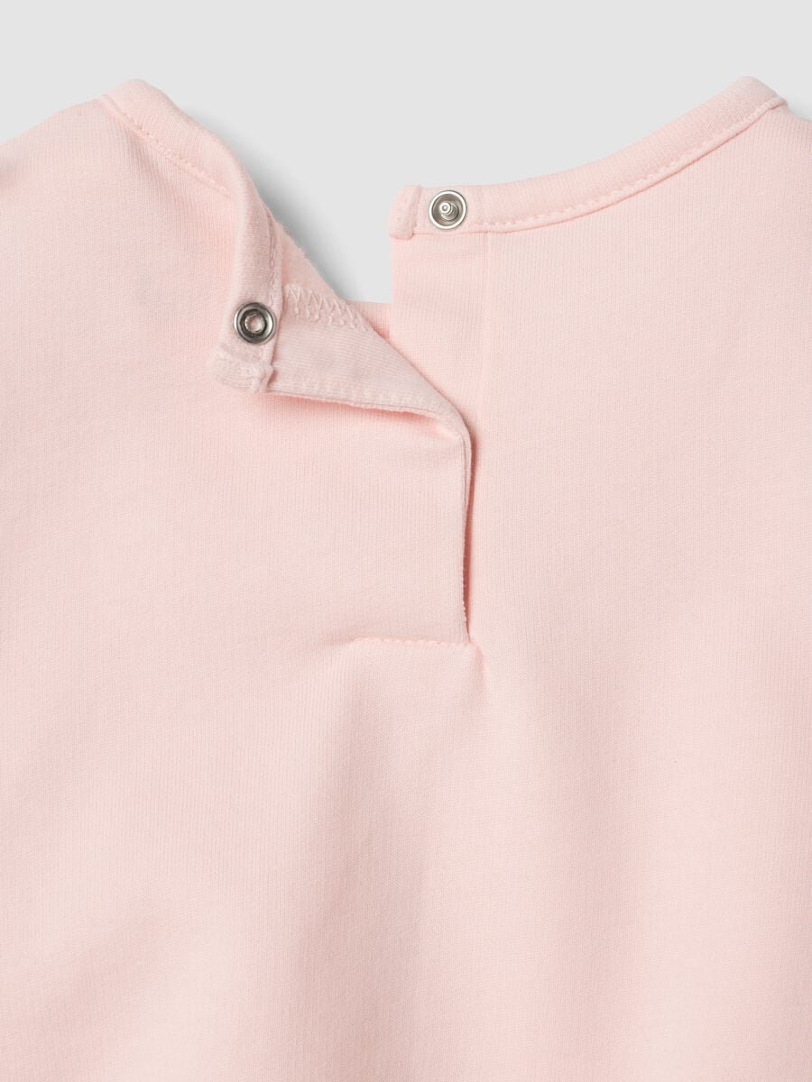Pink organic cotton pyjamas with teddy bear print_3