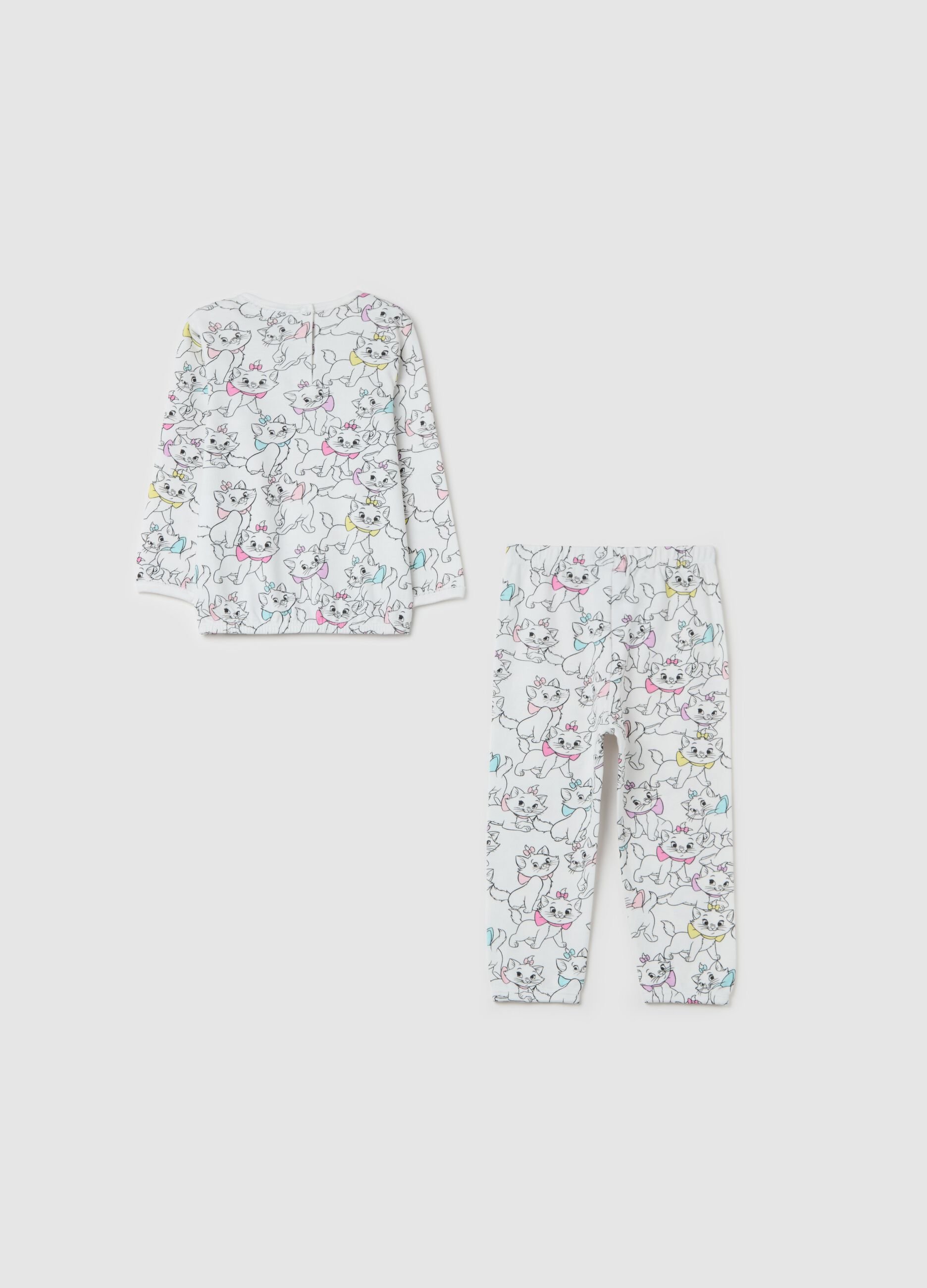Cotton pyjamas with Marie print