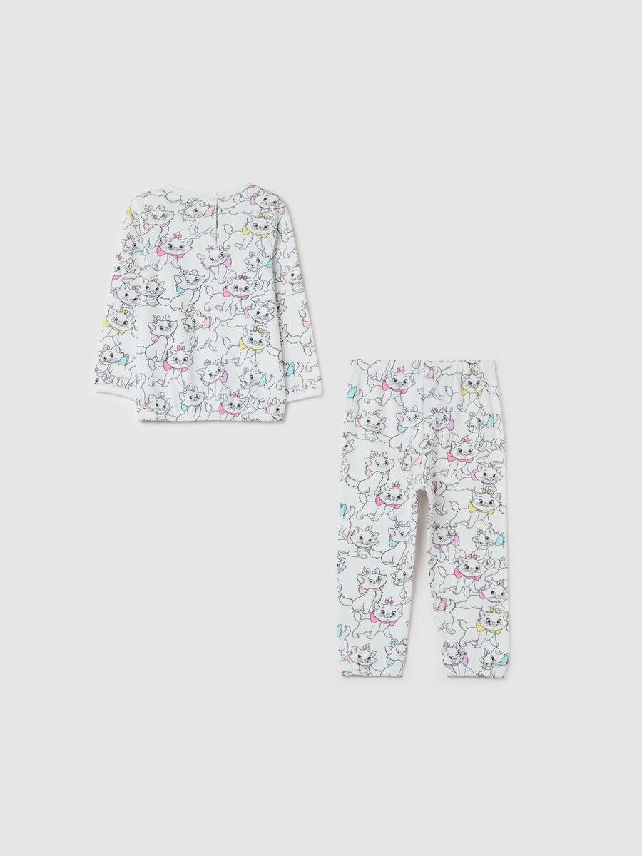 Cotton pyjamas with Marie print_1