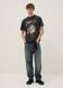Black 2Pac print T-shirt in pure cotton, relaxed fit_1