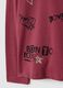 Girls' pure red cotton regular fit top with stars_3