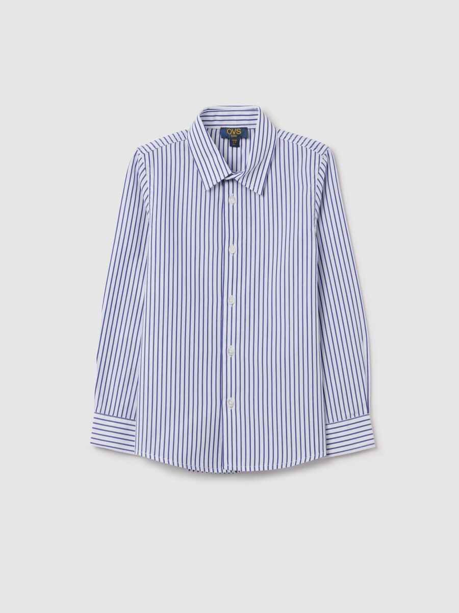 Striped cotton shirt_0