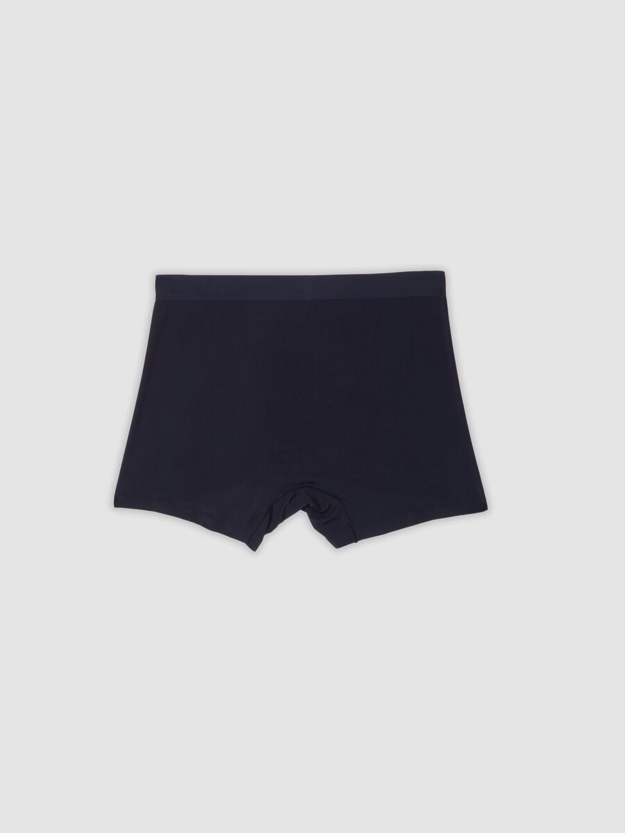 Bipack di boxer blu in modal elasticizzato_2