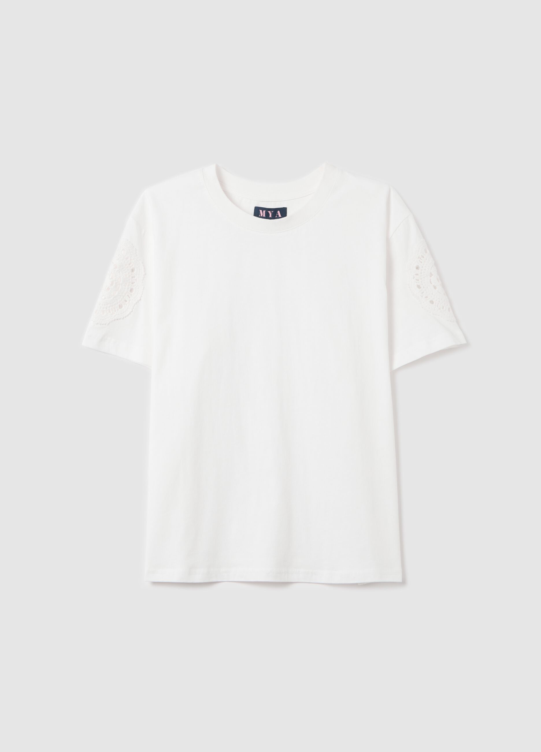 Mya Cotton White T-shirt