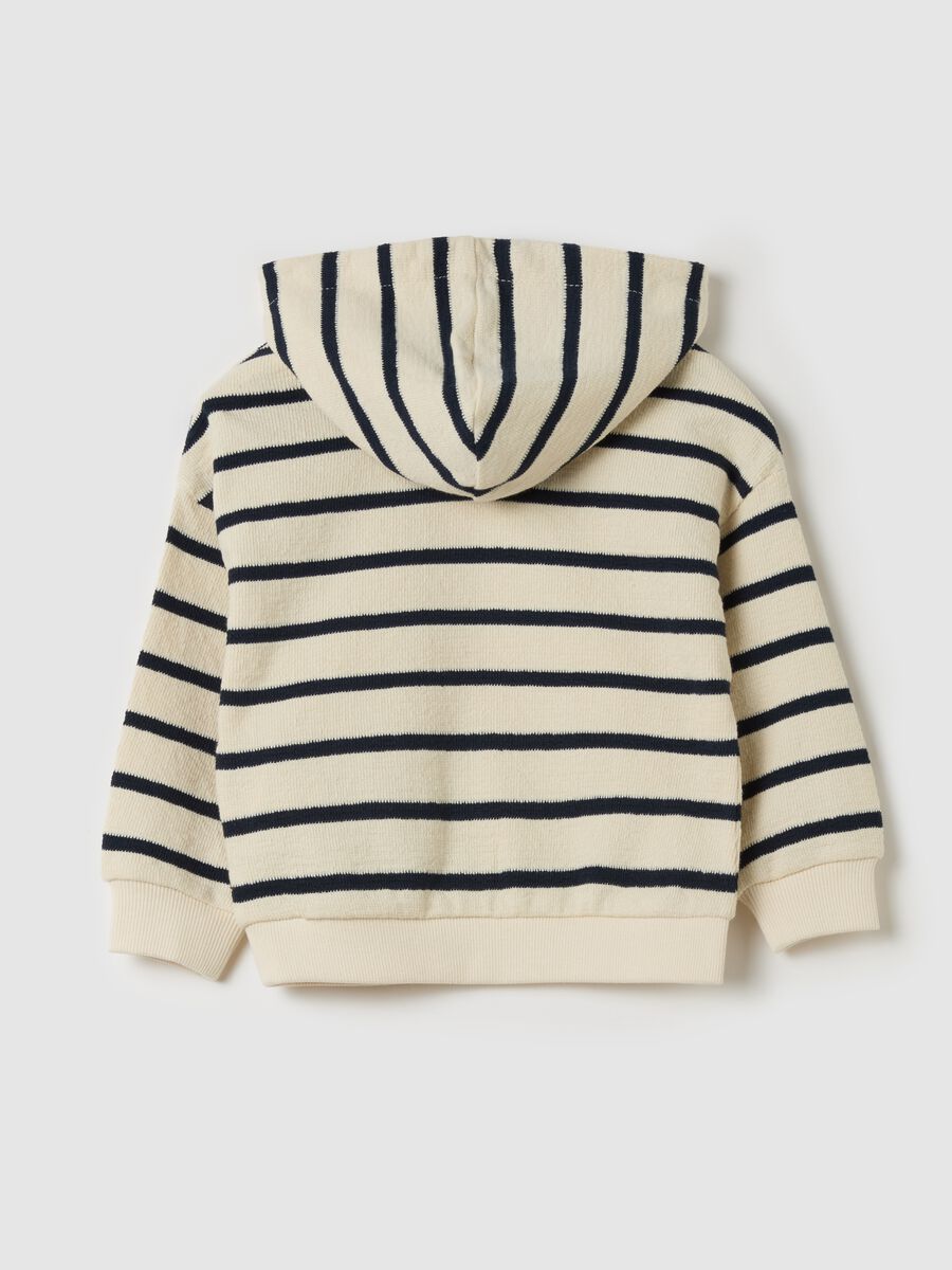 Sweatshirt with striped pattern and hood_1