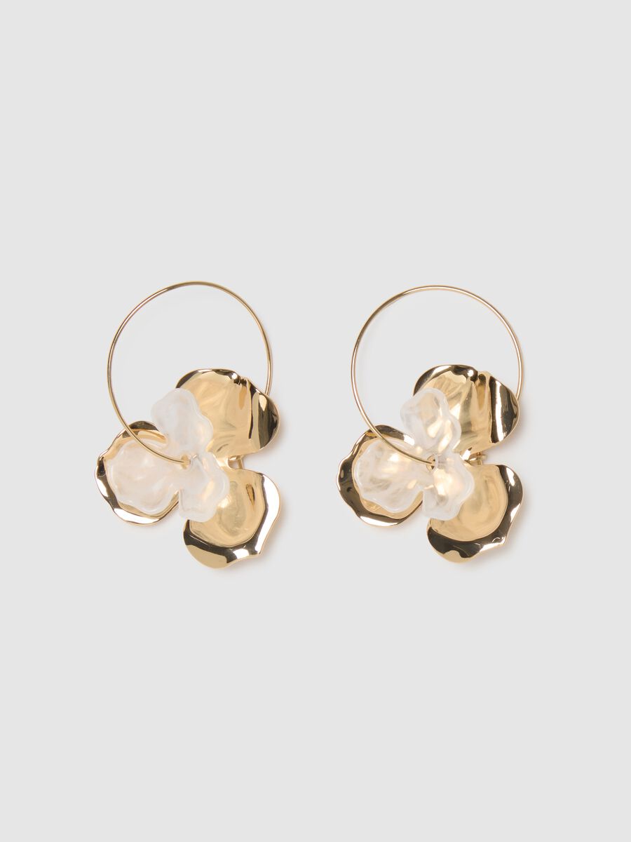 Zinc Earrings with Floral Details_0