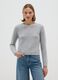 Grey regular fit sweater with sequins_1