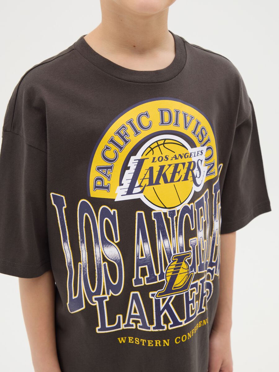Cotton T-shirt with NBA Los Angeles Lakers print_1
