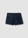 Blue denim shorts in pure cotton_4