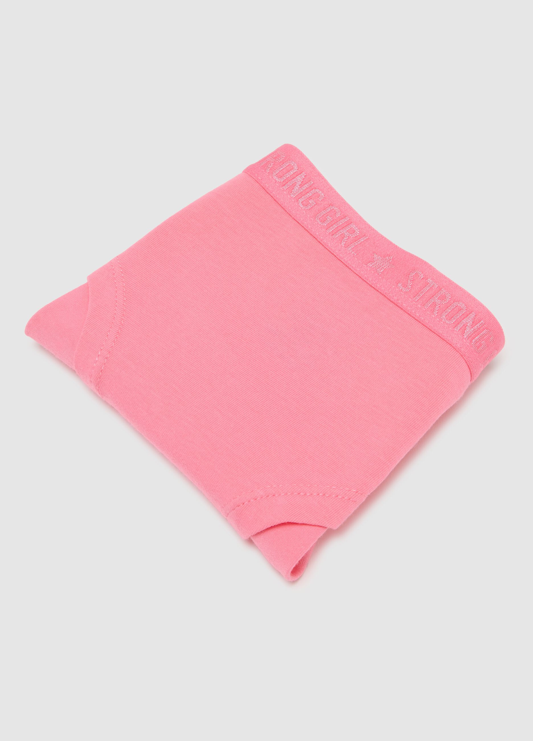 Girls' Stretch Cotton Panties in Pink
