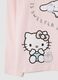 Girls' pink regular fit stretch cotton blend Hello Kitty T-shirt_3
