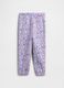 Purple girl trousers with graphic print_1