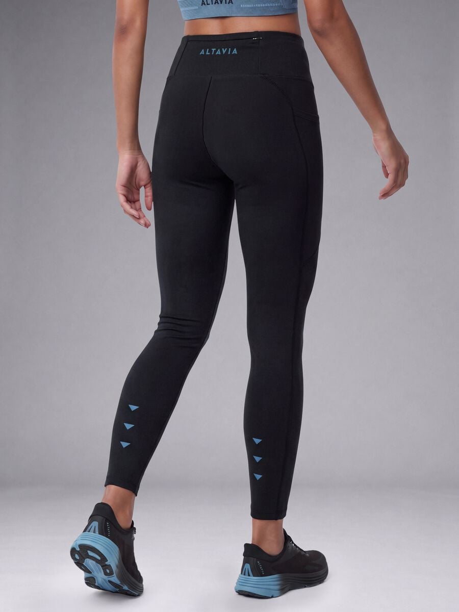 Leggings neri in tessuto elasticizzato ALTAVIA RUNNING_3