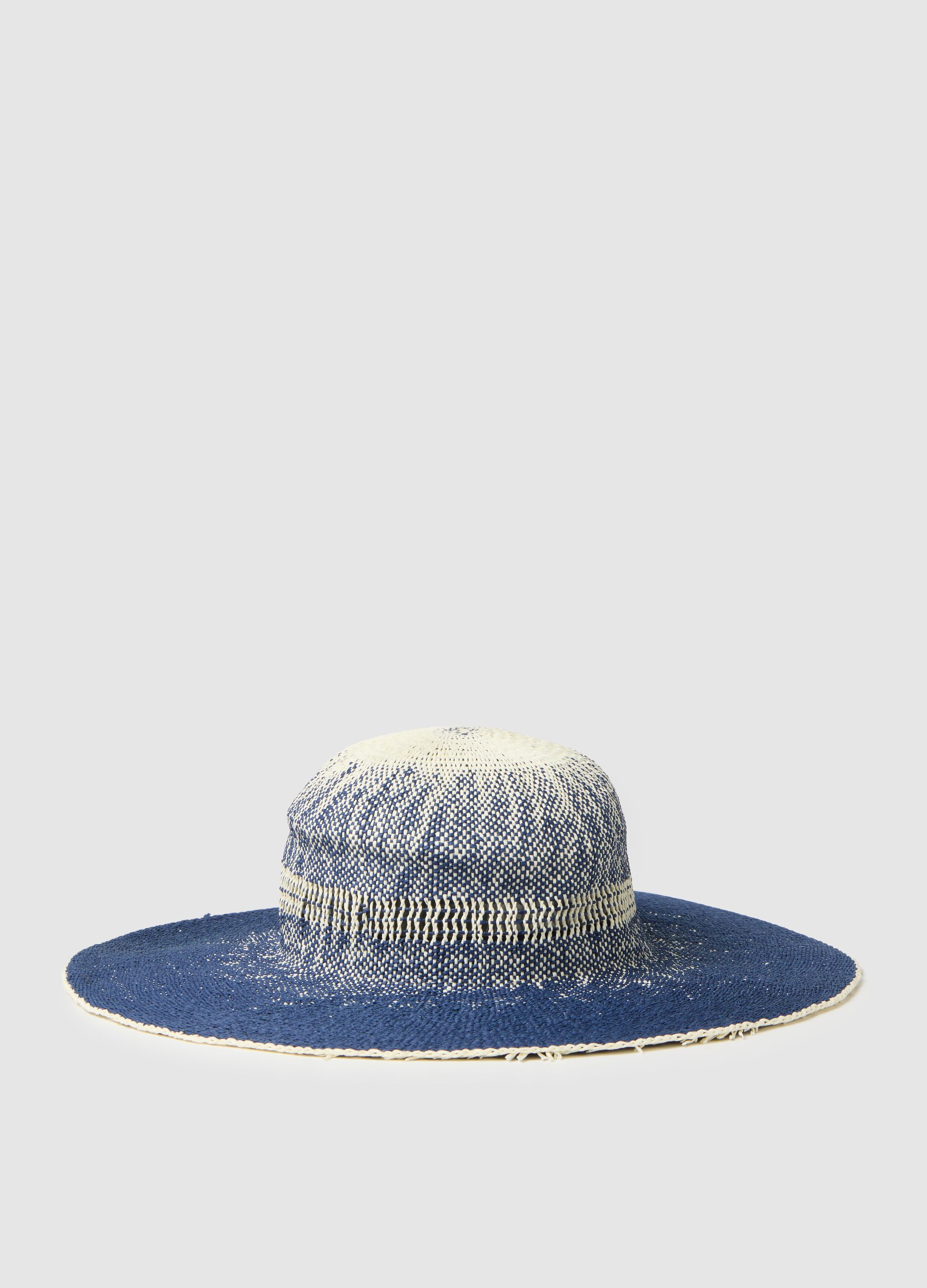 Cappello da donna in paglia multicolor
