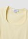 Yellow stretch-cotton short-sleeve T-shirt_5