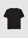 Children's black pure cotton regular fit t-shirt with web design_1