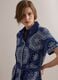 Blue pure cotton shirt dress_3