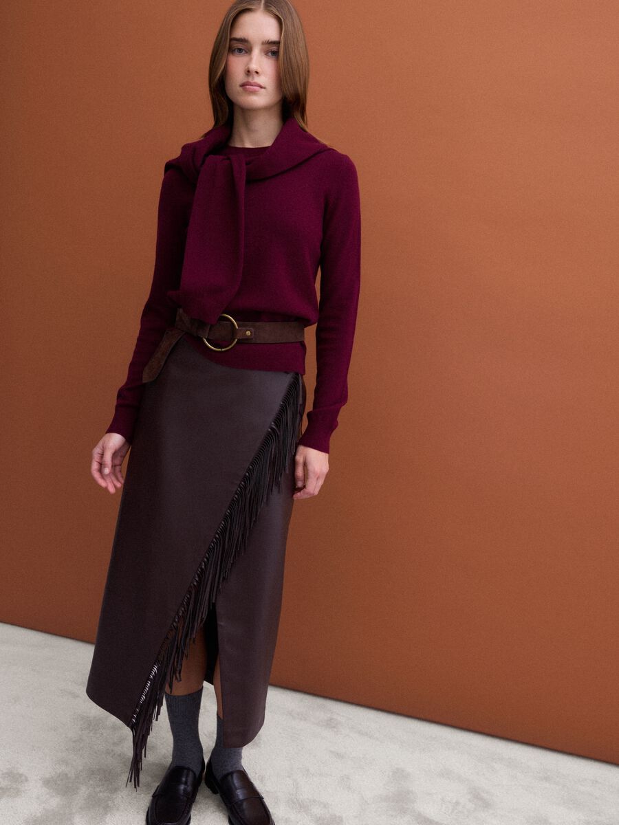 Red pure wool crew-neck jumper_2
