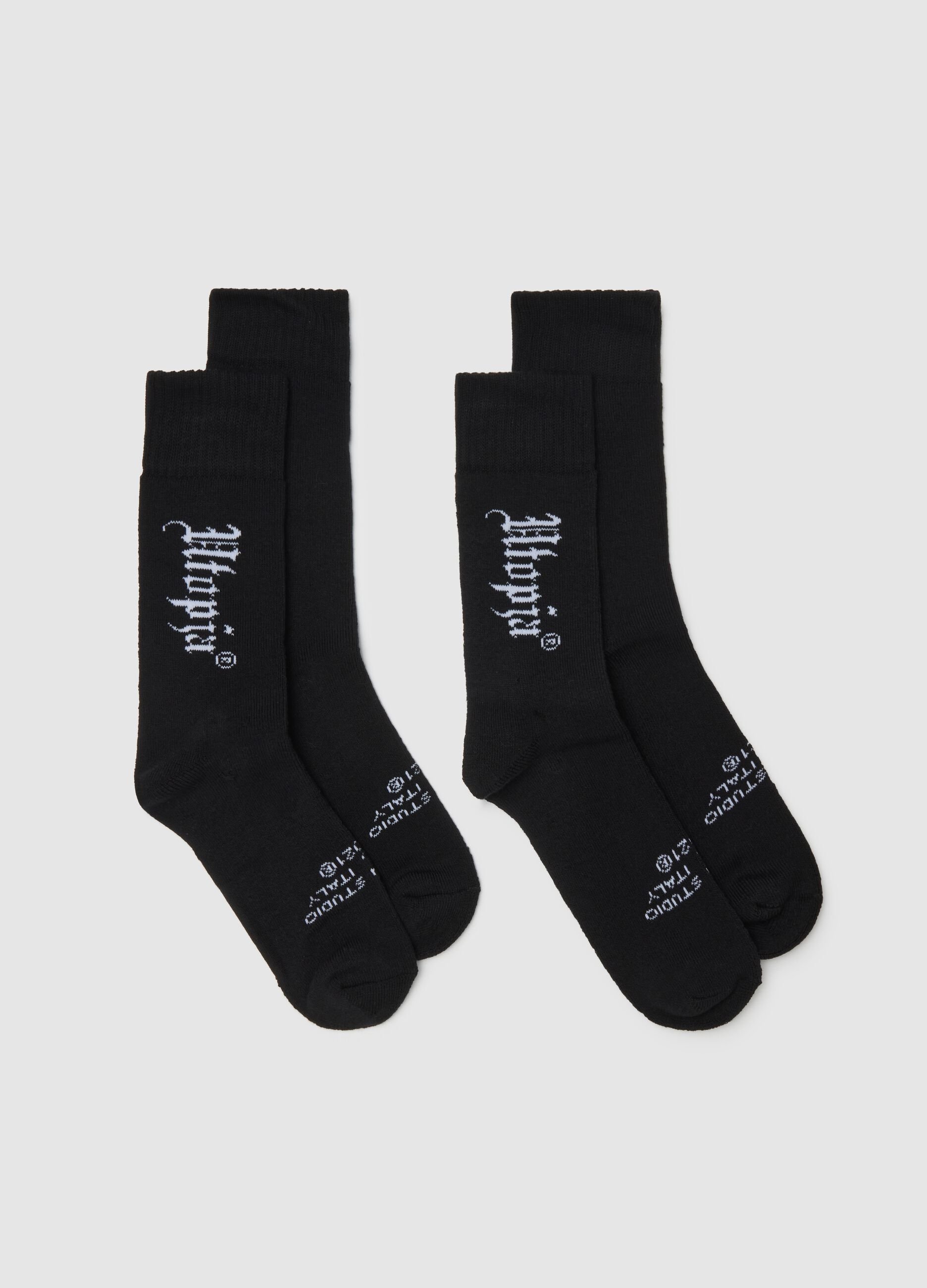 Bipack Black Padded Socks