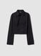 Fitted Full-zip Shirt Black_0