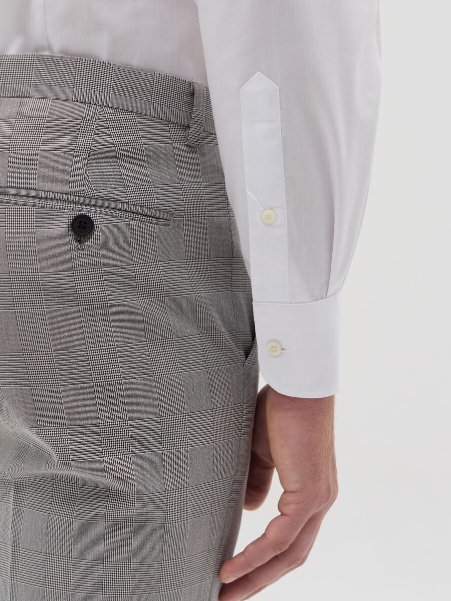 Solid colour slim fit shirt_3