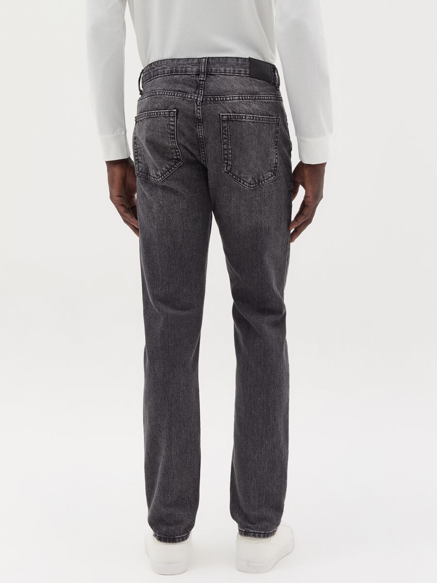 Jeans slim fit acid wash con scoloriture_2