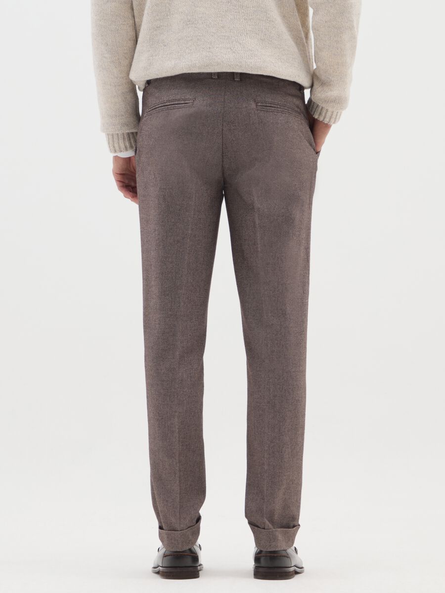 Pantaloni chino marroni comfort fit_2