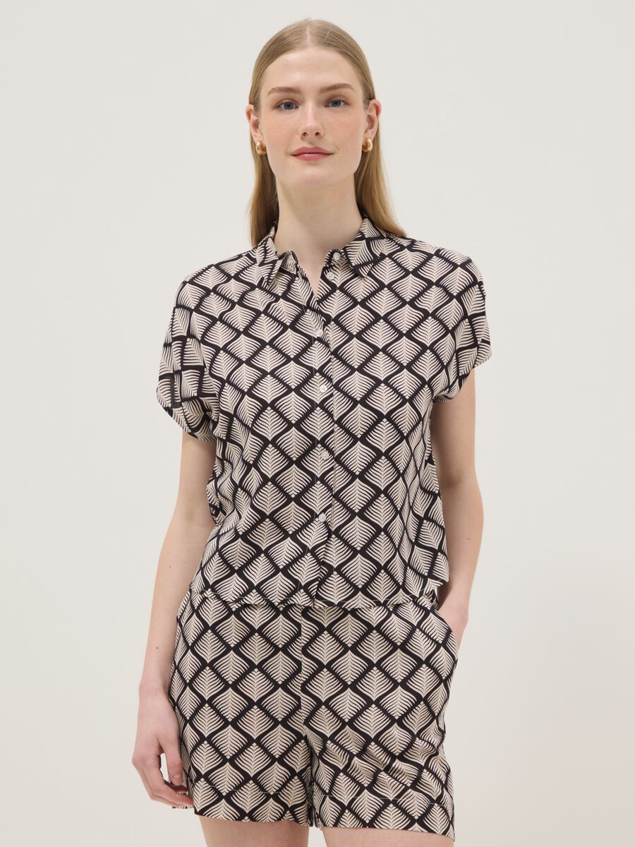 Pure viscose multicolour printed shirt, regular fit_1
