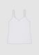 White stretch viscose camisole with deep V-neck lace trim_1