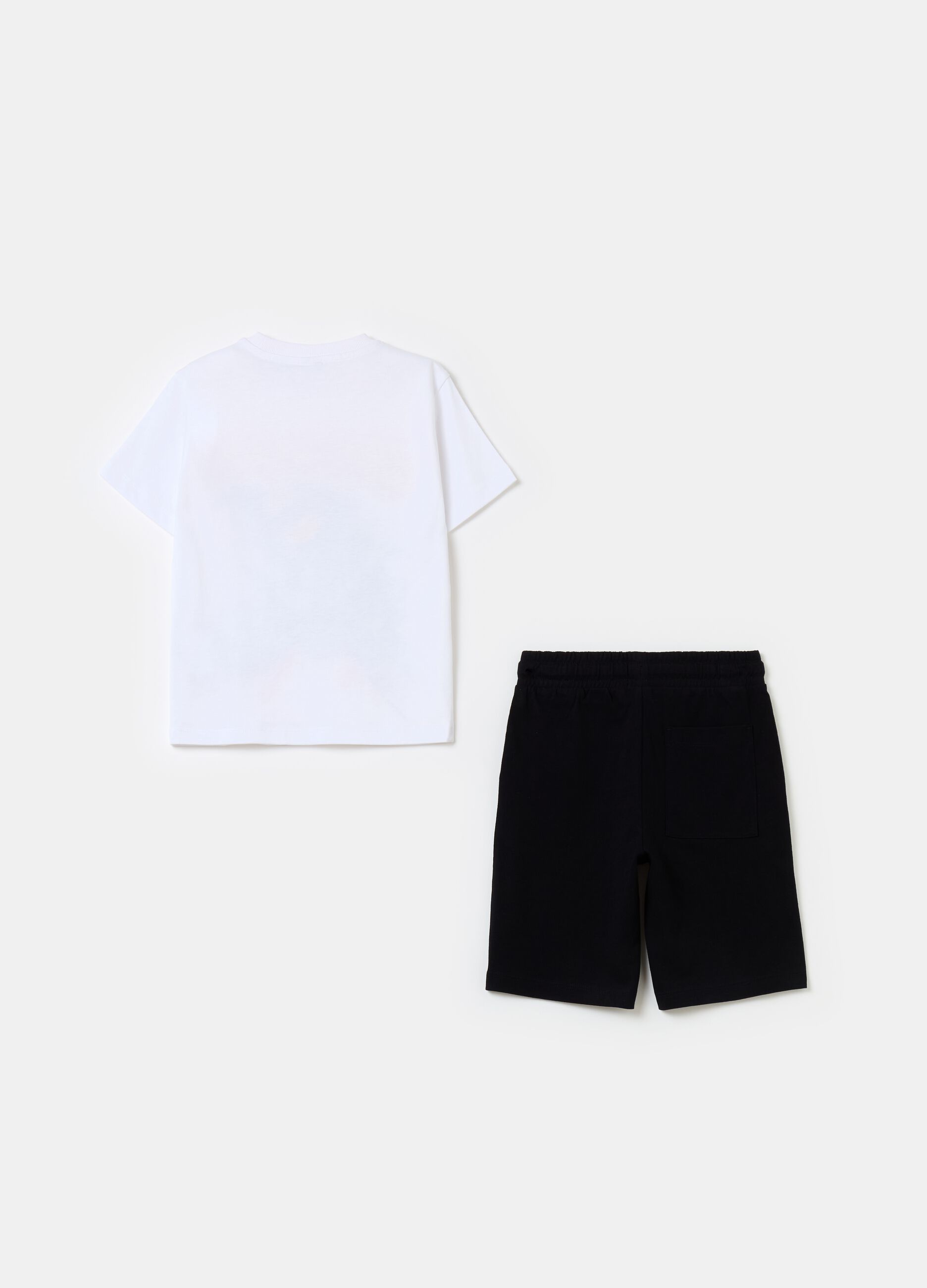 Cotton jogging set with Batman print