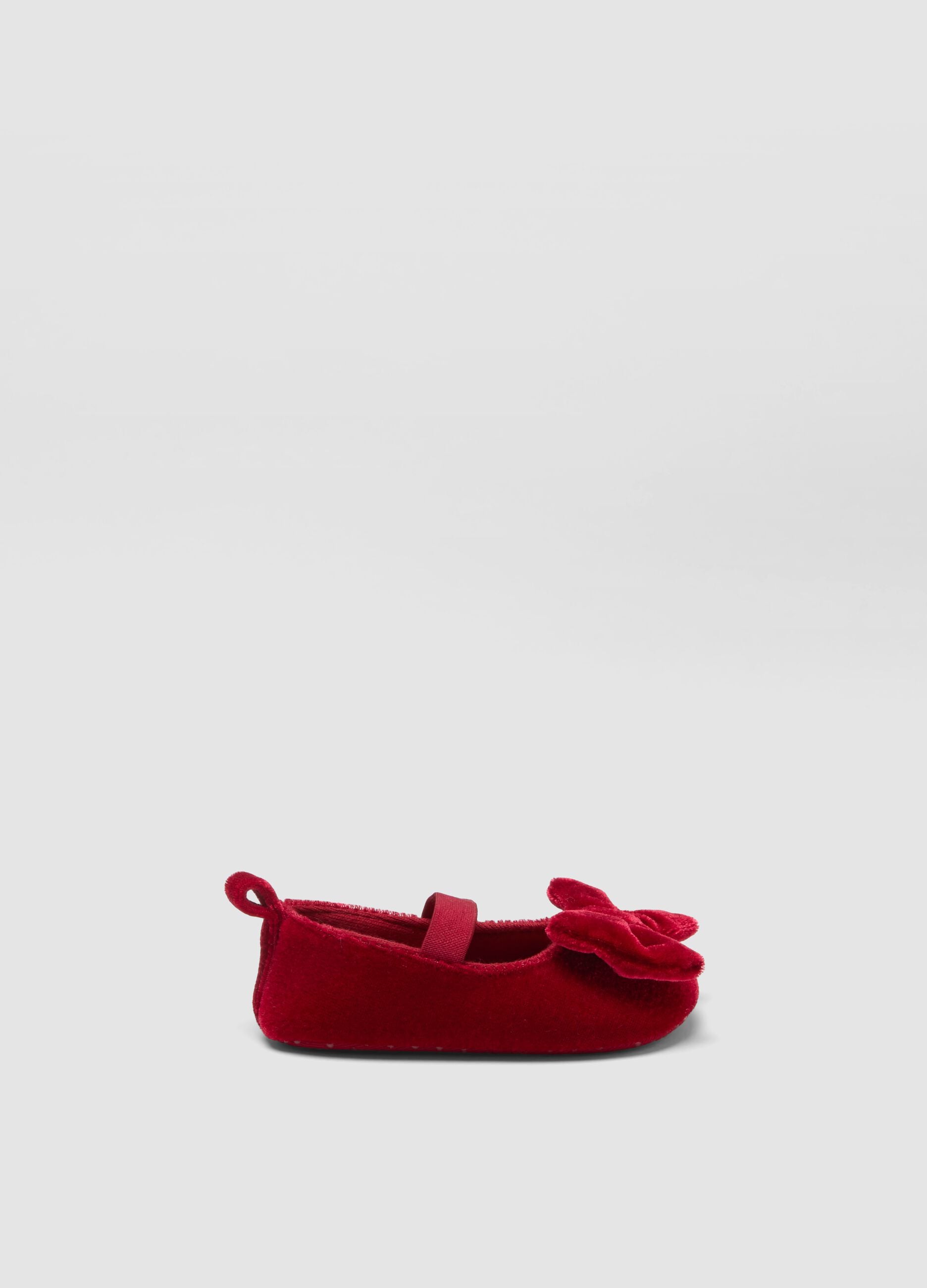 Scarpine rosse con fiocco