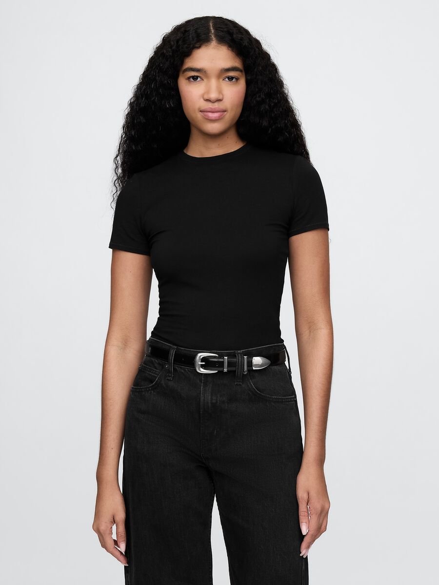 Black Stretch Bodysuit_0