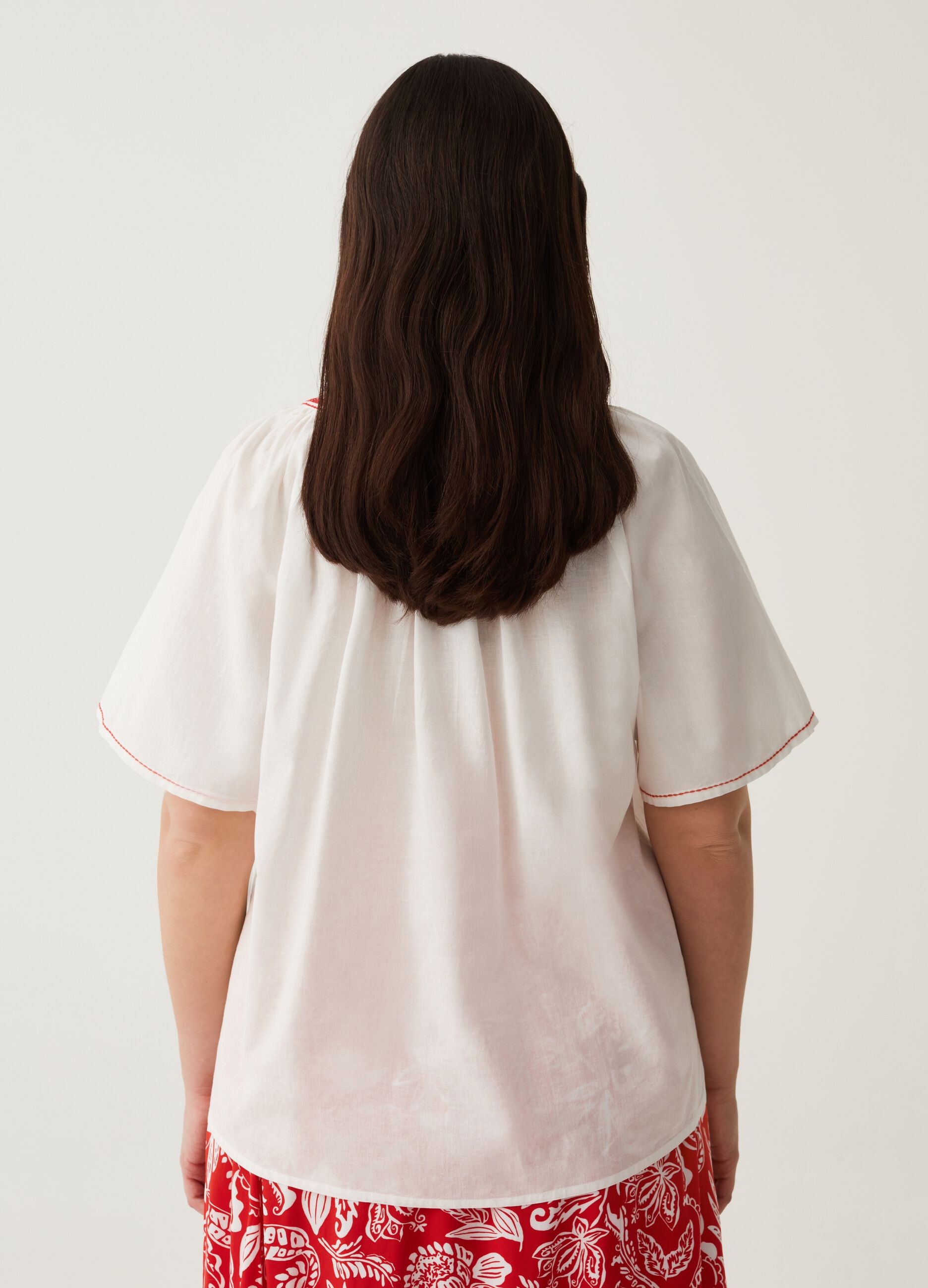 Blusa con ricami etnici Curvy MYA_2