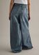 Wide Leg Blue Denim Pure Cotton Jeans_3