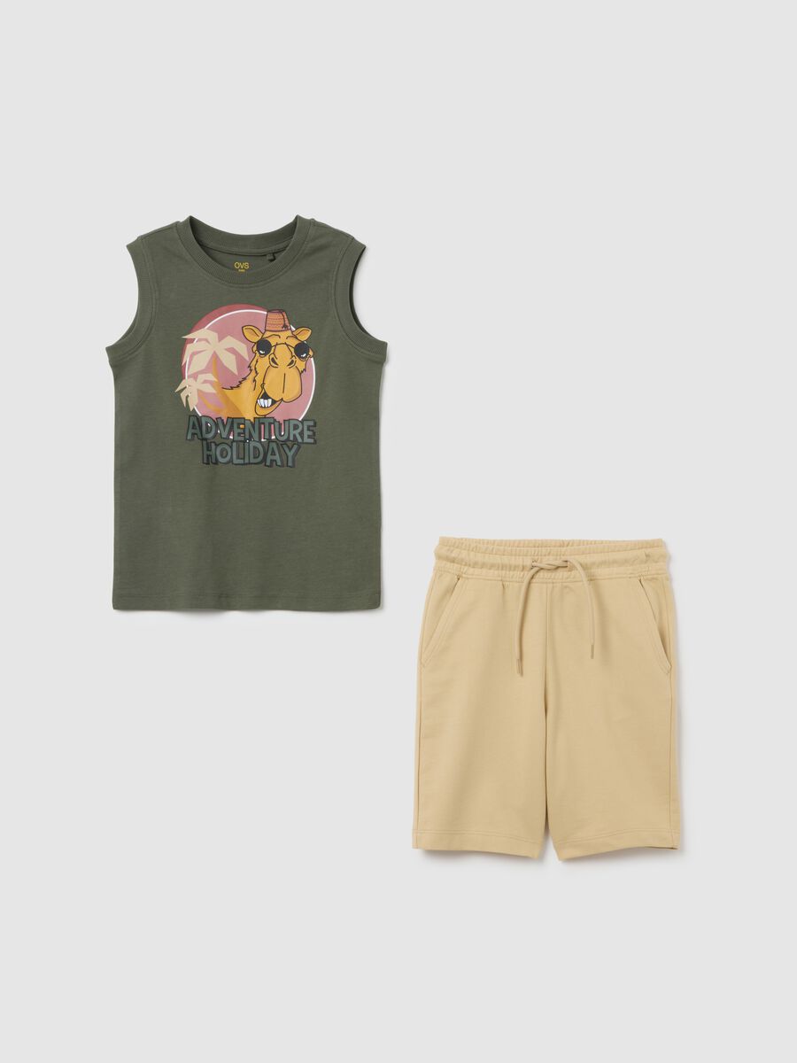 Multicoloured pure cotton regular fit children's set_0